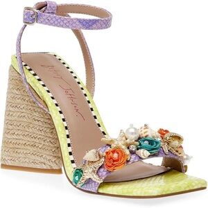 Betsey Johnson Karsyn Embellished heeled sandals